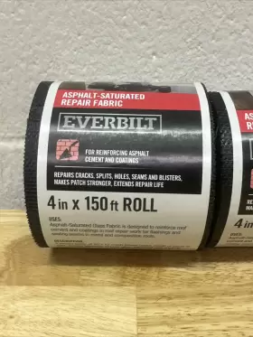 445783 Everbilt 2 Pc Roof Repair Fabric Asphalt Saturated Black 6 Inch X 150ft 445783. - B1m #2