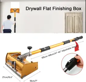 Ewanyo384895572542 Ewanyo 10 Inch Drywall Flat Finishing Box With Extension Handle Adjustable Height #2