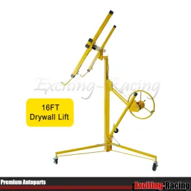 Er49123 Exciting-racing Drywall Lift Rolling Panel Hoist Jack Lifter Adjustable 16ft