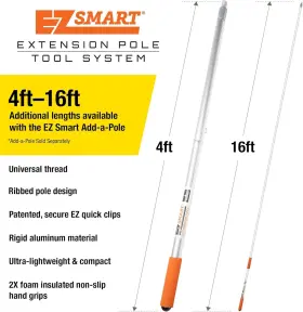 Ep16-1 Ez Smart Extension Pole 21ft And Beyond Reach 1 To 16 Ft With The Silver #2