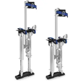 166596-596 Fahkns 15ftft-23ftft Drywall Stilts Adjustable Heights Aluminum Stilt With Protective Kn