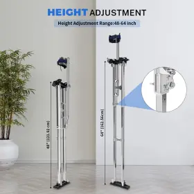 Fahkns 198519114452 Drywall Stilts 48ftft-64ftft For Adults Adjustable Heights Alum Inch #2