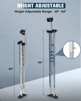 Fahkns 689789145951 Drywall Stilts 48 Inch -64 For Adults Heights Adjustable Aluminum Work #2