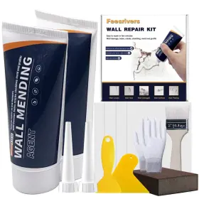 Feesrivers 764256871554 Drywall Patch Kits Wall Mending Agent With Scraper And Brush Rep