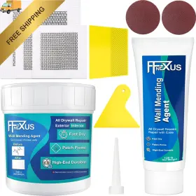 Ff Nexus 199284348592 Drywall Patch Repair Kit Wall Mending Agent With Tube 2 Pack And Patches