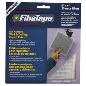Fdw6838-u Fibatape 11178160 Perforated Aluminum Repair Patch 6 Inch X White