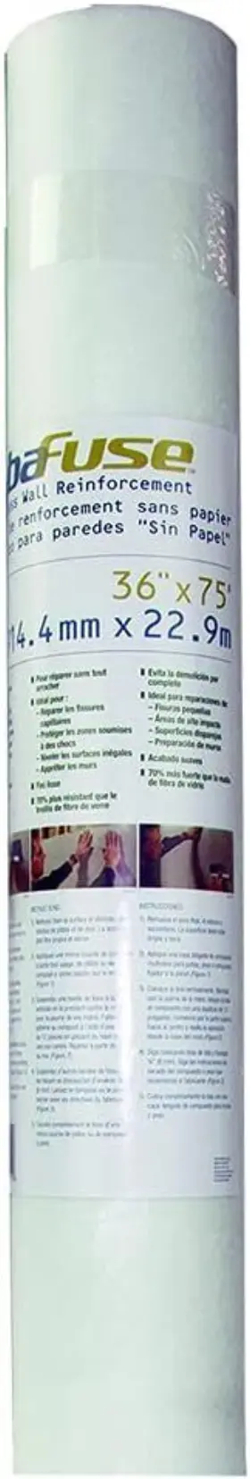 Fdw8442-u Fibatape Fibafuse 36 Inch X 75 Feet Paperless Wall Reinforcement White