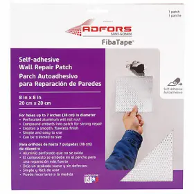 Fdw8639-u Fibatape Wall And Ceiling Repair Patch Perforated Aluminum 8 X 8- Inch
