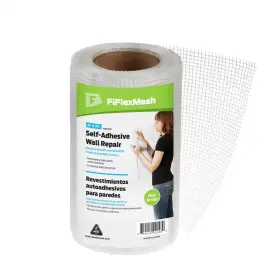 Fiflexmesh 313106615628 Wall Repair Fabric Fiberglass Mesh 6 Inch X 75 Ft. 3-pack Drywall Cracks Damages