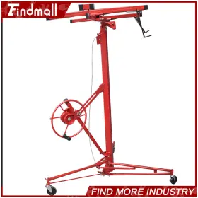 376714 Findmall 16ft Drywall Lift Plasterboard Hoist Lifter Carrier Safety Lock Red Us