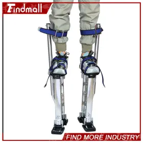 15in-23in Findmall 617474 Silver Adjustable Aluminum Alloy Stilts For Painters Walking #2