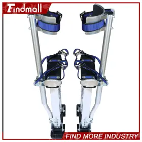 15in-23in Findmall 617474 Silver Adjustable Aluminum Alloy Stilts For Painters Walking