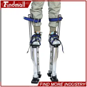 617526 Findmall 24 Inch -40 Silver Aluminum Alloy Stilts Drywall Tools #2