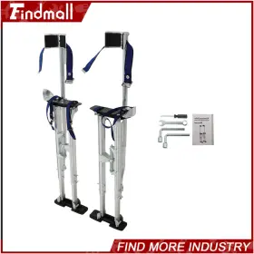 820482 Findmall 36 Inch -48 Adjustable Silver Aluminum Alloy Stilt Tool For Walking Taping
