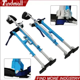 820534 Findmall 36 Inch - 48 Adjustable Aluminum Alloy Stilt Tool For Walking Taping Blue #3