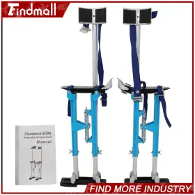 820560 Findmall 18 Inch -30 Drywall Stilt Aluminum Tool For Wallpaper Taping Painting