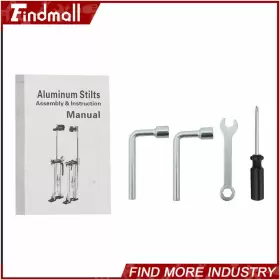 820586 Findmall Drywall Stilt 24 Inch -40 Adjustable Aluminum Tool For Painting Paint #3