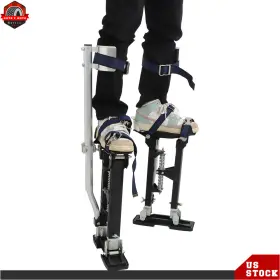 Ber356190 Findmall Adjustable Drywall Aluminum Stilts For Taping Painting Painter 15-23 In New