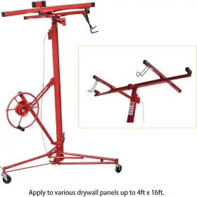 In1695213al Findmall 16ft Drywall Lift Plasterboard Panel Sheetrock Hoist Lifter With Safety Lock #2