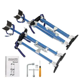 In3590613al Findmall 24 Inch-40 Inch Drywall Stilts Professional Grade Adjustable Aluminum Tool Stilt