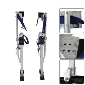 In3692169al Findmall Silver Adjustable Aluminum Alloy Drywall Stilt 36 Inch - 48 For Taping Paint #3