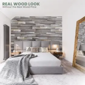 Five Diamond 610452400169 Accent Wall Planks Peel And Stick In A Box Strong Ad #2