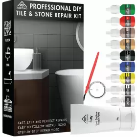 Fortivo 760939194880 Porcelain Repair Kit - Tile Stone Marble Tub And