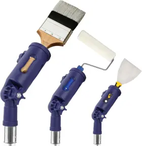 Fox Trot 850037609123 Foxtrot Multi-angle Paint Brush Extender - Extension Pole Attachment Blue