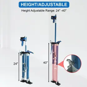 Fsbcgt 414307069815 24 Inch -40 Drywall Stilts Professional Grade Adjustable Aluminum Tool S #3