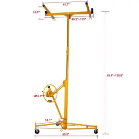 Ftopbtb 768553868569 11 Ft Drywall Lift Panel Sheetrock Adjustable Telescopic #3