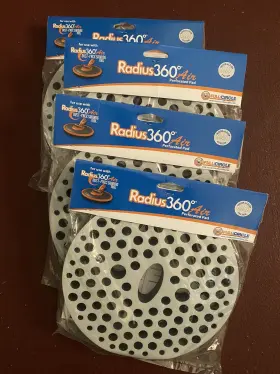 Full Circle 187691000783 4 Radius 360 Air Dust Free Sanding Tool Replacement Perforated Pads