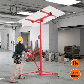 Garvee 689829213503 Drywall Lift 11ft Jack For Ceiling Adjustable Panel Hoist 150lbs #2