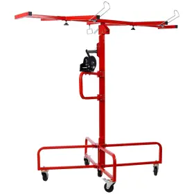 Qt3qw95w Garvee Wlkpfqgxx 16 Ft Drywall Lift Panel Rolling Hoist Jack Lifter 150lbs Weight Capacity