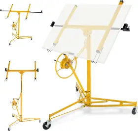 Y09rm3pkgijmfycqtxrwwasgk0n Garveetech Drywall Lift 11ft 150lb Capacity Heavy Duty Sheetrock Hoist With Telescopic Arm &