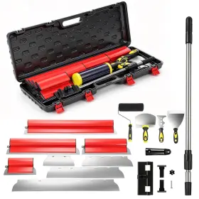 Gearpass 10009897 Drywall Skimming Blade Set With Portable Case 10 Inch 16 24 32 Blade