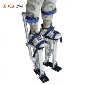 Ign2042500 Genrics 18in - 30in Aluminum Alloy Stilts For Stilt Painters Walking Tool Silver