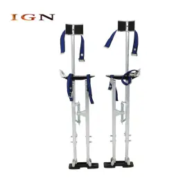 Ign2713902 Genrics Adjustable Silver Aluminum Alloy Stilt Tool For Walking Taping 36 Inch - 48 #2
