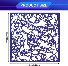 Of-geyee-1860 Geyee 3 Pieces Knockdown Texture Spray Stencil Drywall Repair As The Picture Shown #2
