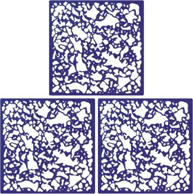 Of-geyee-1860 Geyee 3 Pieces Knockdown Texture Spray Stencil Drywall Repair As The Picture Shown