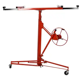 Gfyship 768351582346 Drywall Rolling Lifter Panel Hoist Jack Lift 13ft 150lb With Lockable Wheels