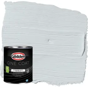 Glidden 193000974195 One Coat 1 Quart Tinsel/gray Semi-gloss Interior Paint With Primer