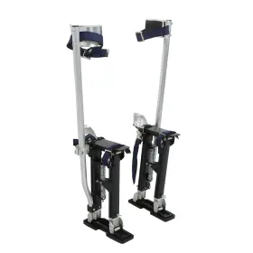 Gt4321772 Globalmart-top Black 15 Inch - 23 Painter Drywall Stilts Aluminum Adjustable Painting Tool