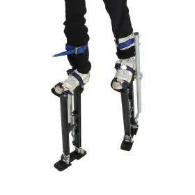 Gt4322136 Globalmart-top 24 Inch - 40 Drywall Stilts Professional Black Painting Aluminum 228 Lbs