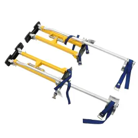 Gt5744102 Globalmart-top Yellow Adjustable Aluminum Tool - Painting Painter Taping Drywall Stilts 24 Inch -40
