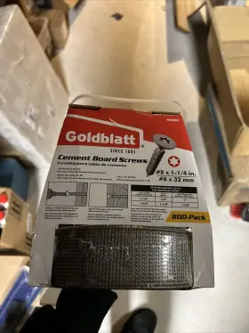 G02057 Goldblatt Alkali Resistant Cement Board Tape 300ft X 2 In W Screws #3