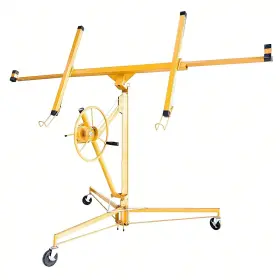 W167683067 Goodsilo 150lbs Load Capacity. Drywall Panel Lifter Hoist Jack Yellow