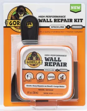 107053 Gorilla Wall Repair Kit Featuring Heavy Duty 1 Pack