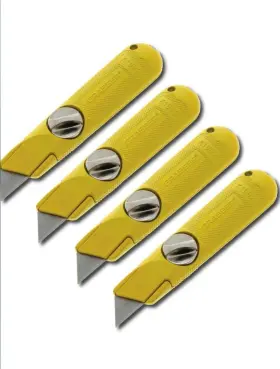 K1992 Grabber 4 Pack Fixed-blade Drywall Knife With Quick Change Screw Heavy Duty Metal