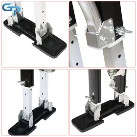 Gre118730 Greatparts 15-23 Inch Adjustable Aluminum Drywall Stilts Painters Walking Finishing Tools #3