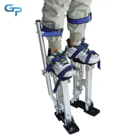 Gre118745 Greatparts 15 Inch - 23 Silver Aluminum Alloy Stilts Adjustable For Painters Walking Taping